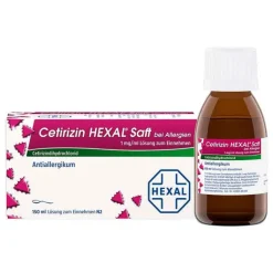 Cetirizin Hexal Saft bei Allergien, 150 ml