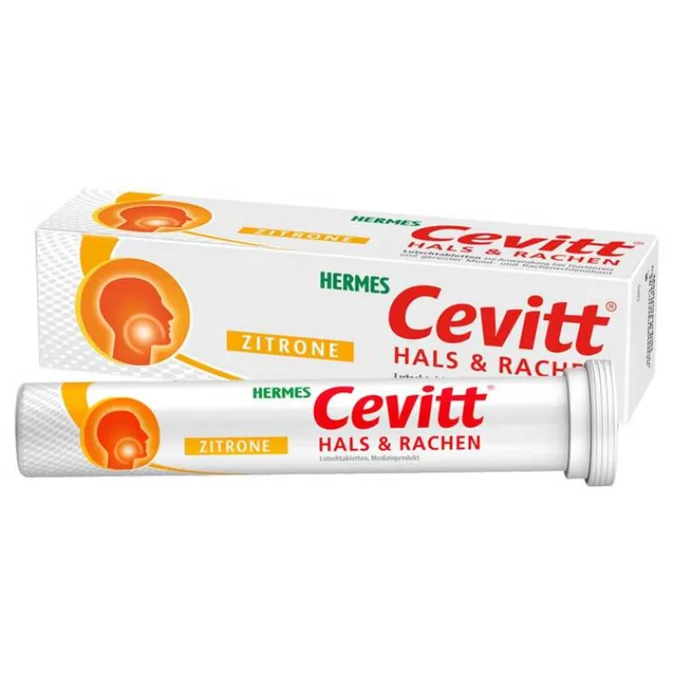 Cevitt Hals & Rachen Lutschtabletten Zitrone, 20 St