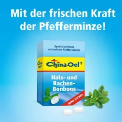 China Öl Hals- und Hustenbonbons ohne Zucker, 40 g