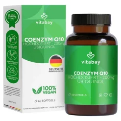 Coenzym Q10 Ubiquinol 200 mg hochdosiert Weichkapseln , 60 St