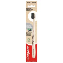 Colgate Bamboo Aktivkohle Zahnbürste mittel, 1 St