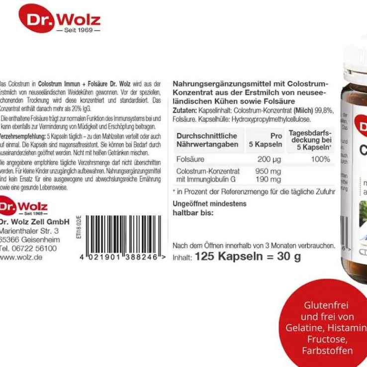 Colostrum Immun Dr. Wolz Kaps, 125 St