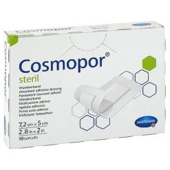 Cosmopor steril 5x7,2 cm, 10 St