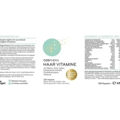 Cosphera Haar-Vitamine mit Hirse Kapseln, 120 St