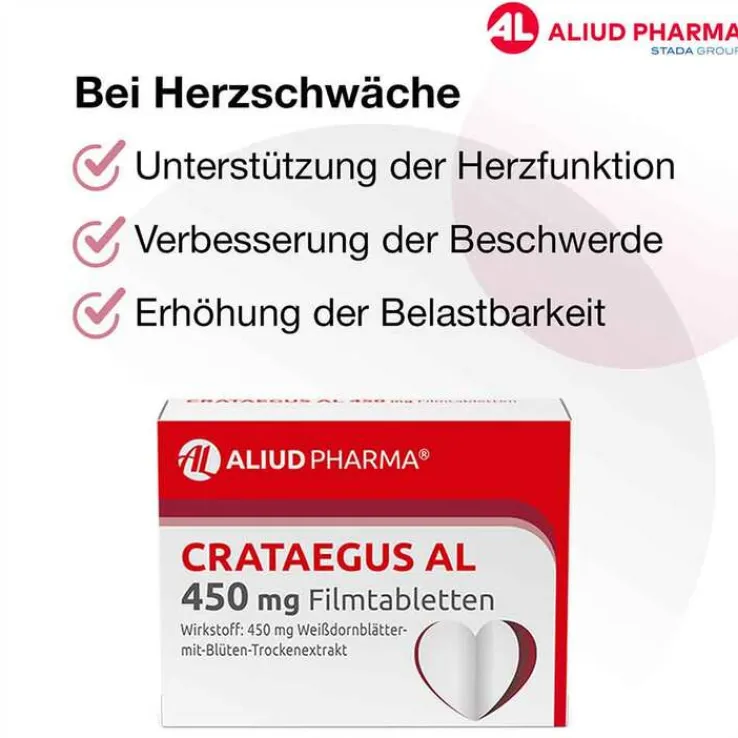 CRATAEGUS AL 450 mg Filmtabletten, 50 St