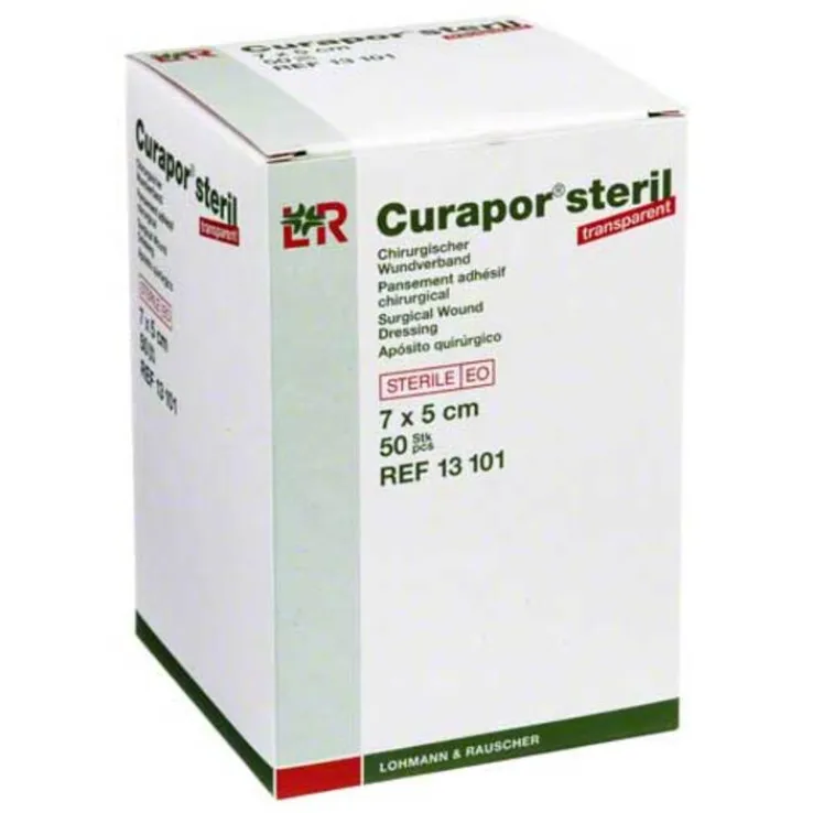 Curapor Wundverband transparent 5x7 cm steril, 50 St