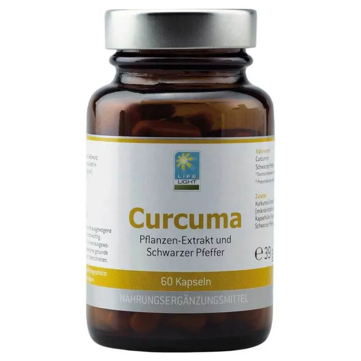Curcuma + schwarzer Pfeffer Kapseln, 60 St