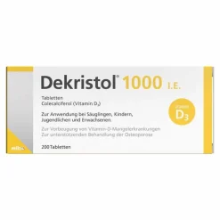 Dekristol 1.000 I.E. Tabletten, 200 St