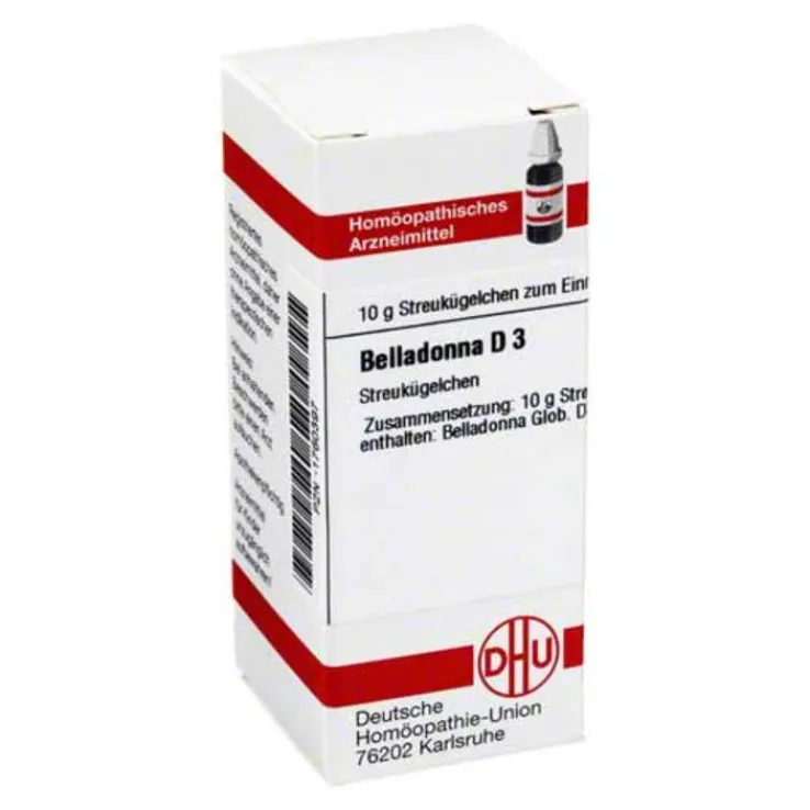 DHU Belladonna D 3 Globuli, 10 g