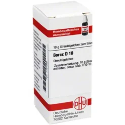 DHU Borax D 10 Globuli, 10 g