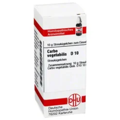 DHU Carbo vegetabilis D 10 Globuli, 10 g