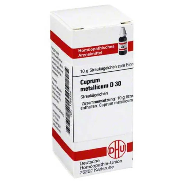 DHU Cuprum metallicum D 30 Globuli, 10 g