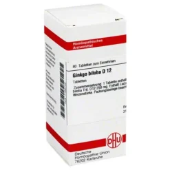 DHU Ginkgo biloba D 12 Tabletten, 80 St