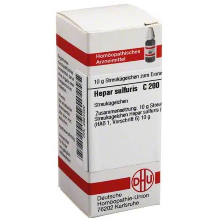 DHU Hepar sulfuris C 200 Globuli, 10 g