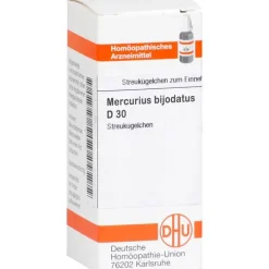 DHU Mercurius bijodatus D 30 Globuli, 10 g
