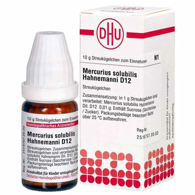 DHU Mercurius solubilis D 12 Globuli, 10 g