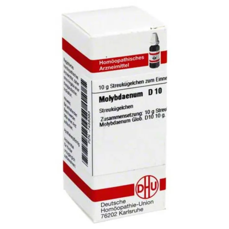 DHU Molybdaenum D 10 Globuli, 10 g