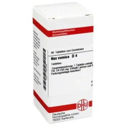 DHU Nux vomica D 4 Tabletten, 80 St
