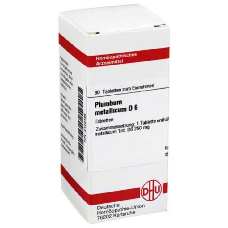 DHU Plumbum metallicum D 6 Tabletten, 80 St