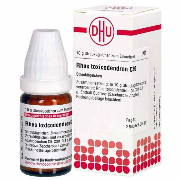 DHU Rhus toxicodendron C 30 Globuli, 10 g