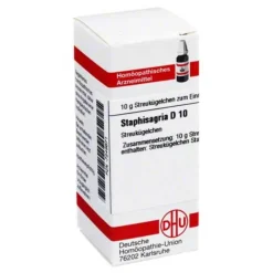 DHU Staphisagria D 10 Globuli, 10 g