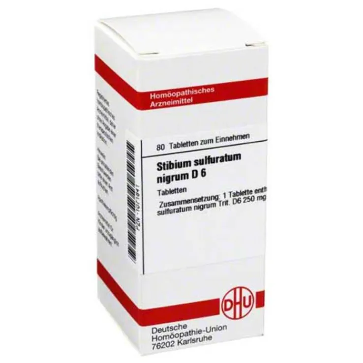 DHU Stibium sulfuratum nigrum D 6 Tabletten, 80 St
