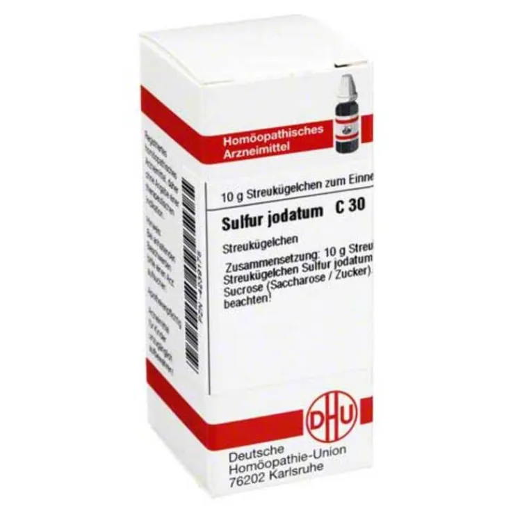 DHU Sulfur jodatum C 30 Globuli, 10 g