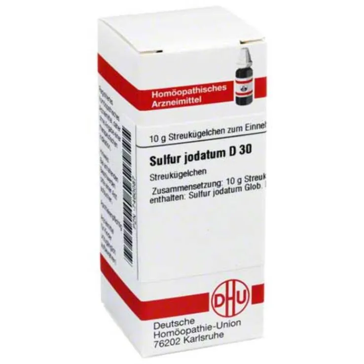 DHU Sulfur jodatum D 30 Globuli, 10 g
