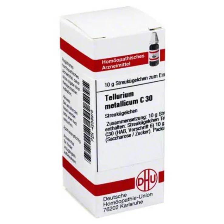DHU Tellurium metallicum C 30 Gl, 10 g