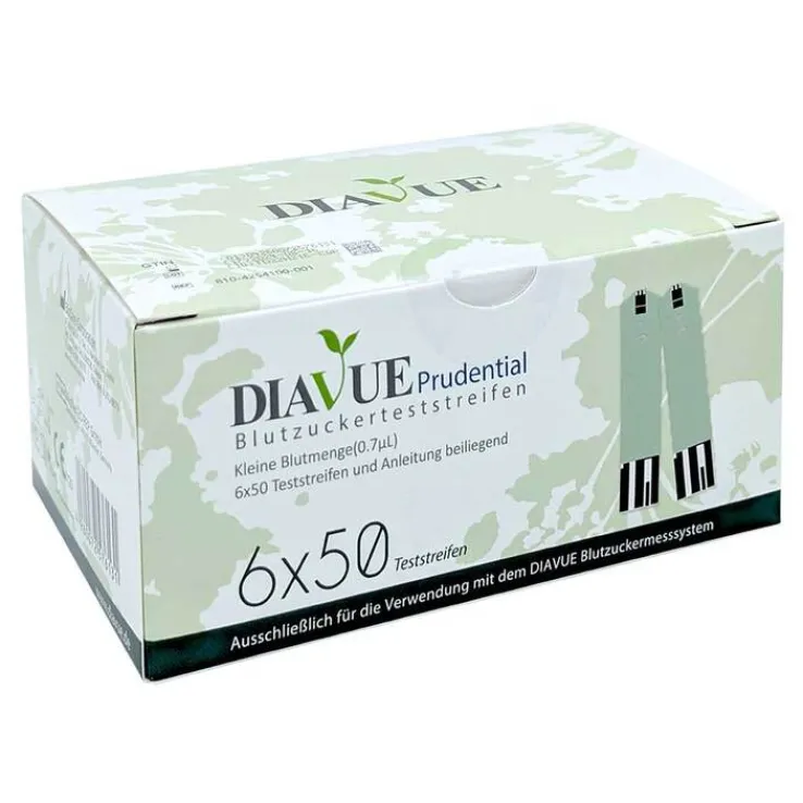Diavue Prudential Blutzuckerteststreifen, 3X2X50 St