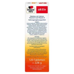 Doppelherz Calcium + D3 + K Tabletten, 120 St