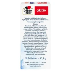 Doppelherz Kieselerde + Kollagen Tabletten, 60 St