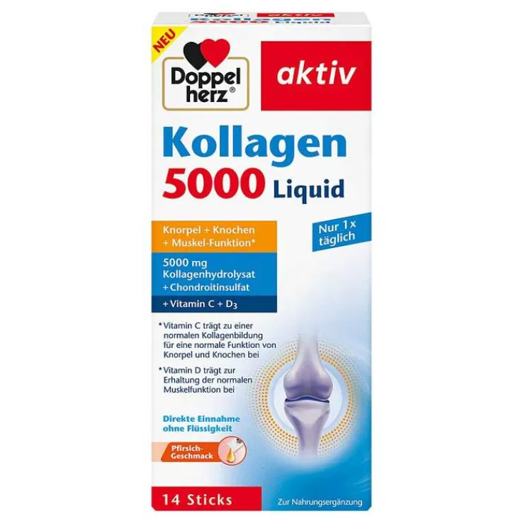 Doppelherz Kollagen 5000 Liquid Sticks, 14X10 ml