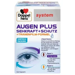 Doppelherz System Augen Plus Sehkraft+Schutz Kapseln, 120 St