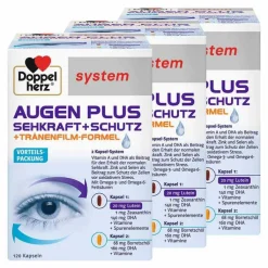 Doppelherz System Augen Plus Sehkraft+Schutz Kapseln, 3x120 St