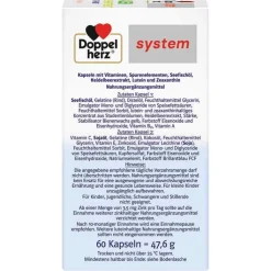 Doppelherz system Augen Sehkraft+Schutz Kapseln, 60 St