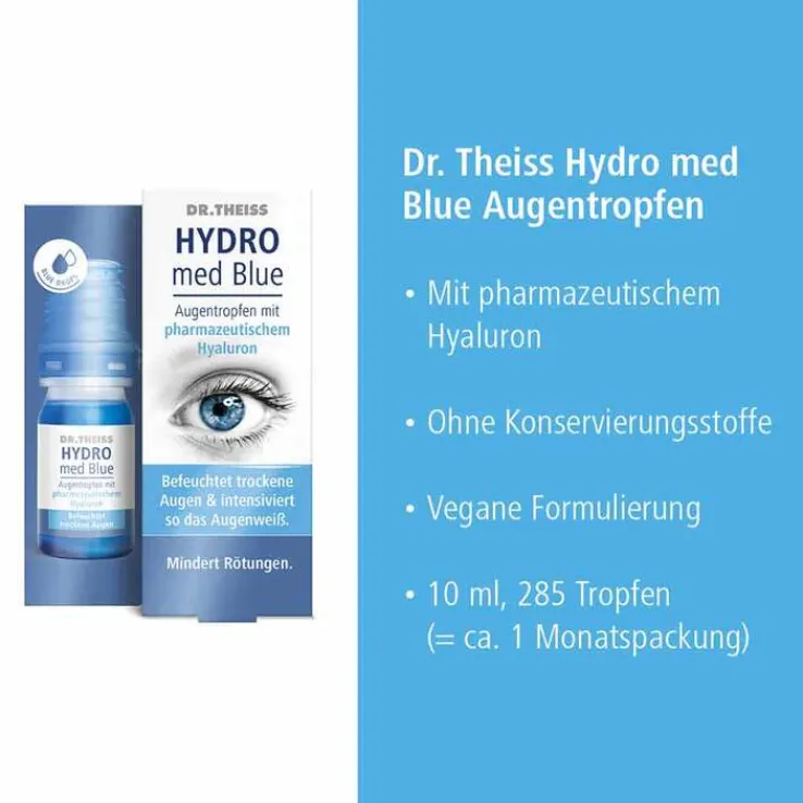 DR. THEISS HYDRO med Blue Augentropfen, 10 ml