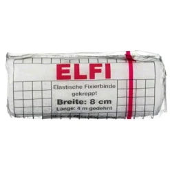 Dracoelfi elastisch Fixierbinde 8cmx4m gekreppt cello, 1 St