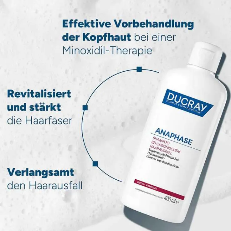 Ducray Anaphase Shampoo bei chronischem Haarausfall, 200 ml
