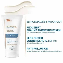 Ducray Melascreen schützendes Fluid SPF 50 + , 50 ml