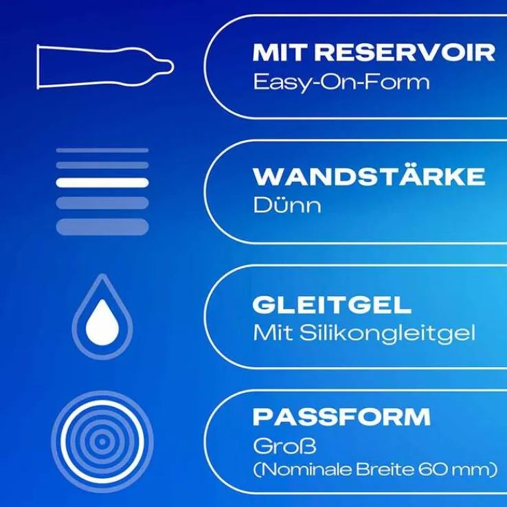 Durex Gefühlsecht XXL Kondome, 10 St