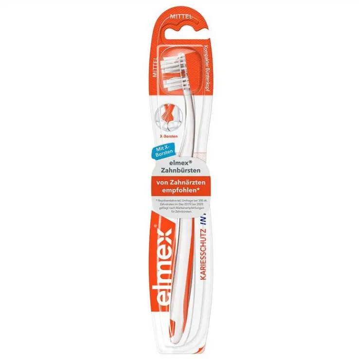 Elmex Interx medium Kurzkopf Zahnbürste, 1 St