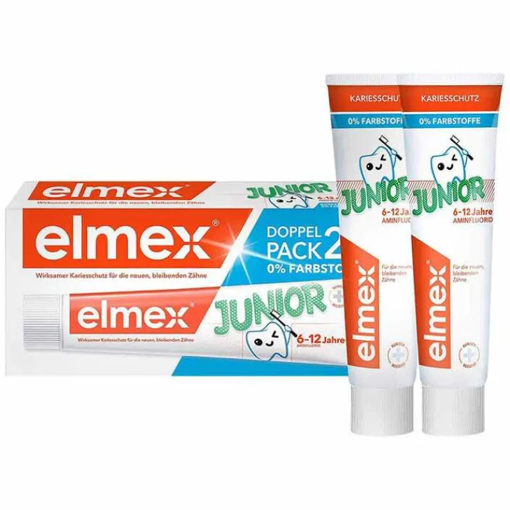 Elmex Junior Zahnpasta Doppelpack, 2X75 ml