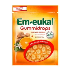 Em-eukal Gummidrops Ingwer-Orange zuckerhaltig, 90 g