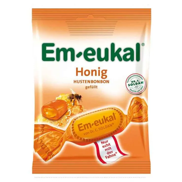 Em-eukal Halsbonbons Honig gefüllt zuckerhaltig, 75 g