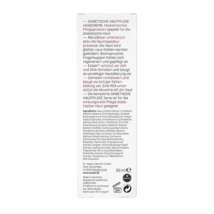 Eubos Diabetische Haut Pflege Handcreme, 50 ml