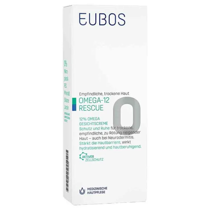 Eubos Omega-12 Rescue 12 % Omega Gesichtscreme, 50 ml