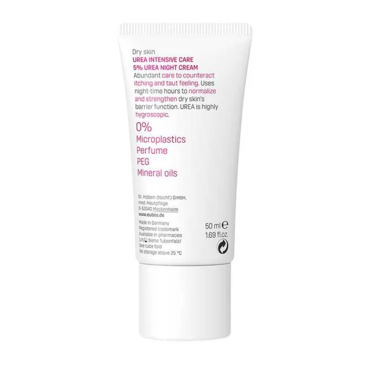 Eubos Trockene Haut Urea Nachtcreme 5%, 50 ml