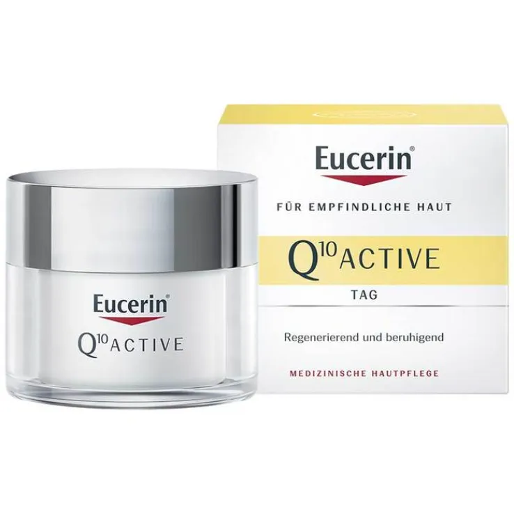 Eucerin Q10 Active Anti-Falten Tagescreme für trockene Haut, 50 ml
