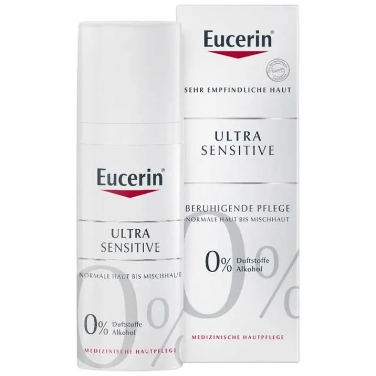 Eucerin UltraSensitive Beruhigende Pflege für normale bis Mischhaut, 50 ml